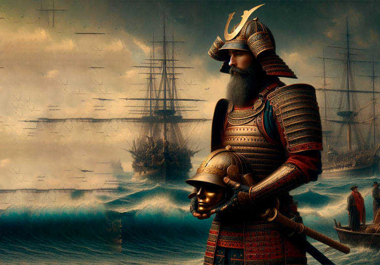 prat con armadura samurai
